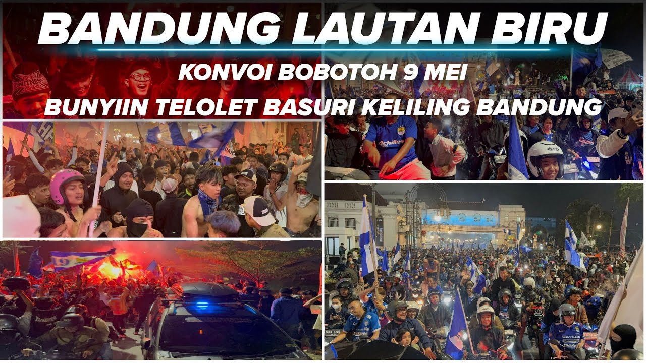 PERSIB JUARA DEUI ‼️ ROLLING KONVOI BOBOTOH  PERSIB BANDUNG LAUTAN BIRU 9 MEI 2025