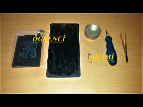 Lumia 1520 Batarya Değişimi / How To Change The Lumia 1520 Battery? - DIY