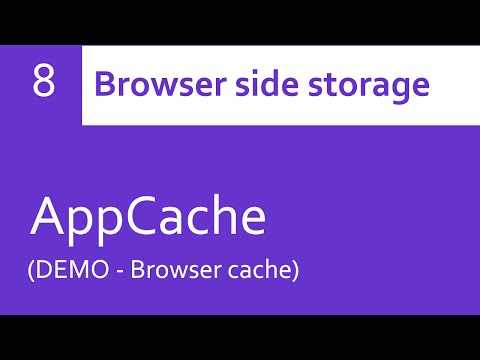 AppCache tutorials - Browser cache (DEMO)