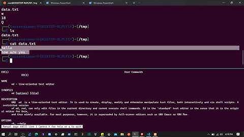 [ed] line-oriented text editor in Linux | ed quick tutorial