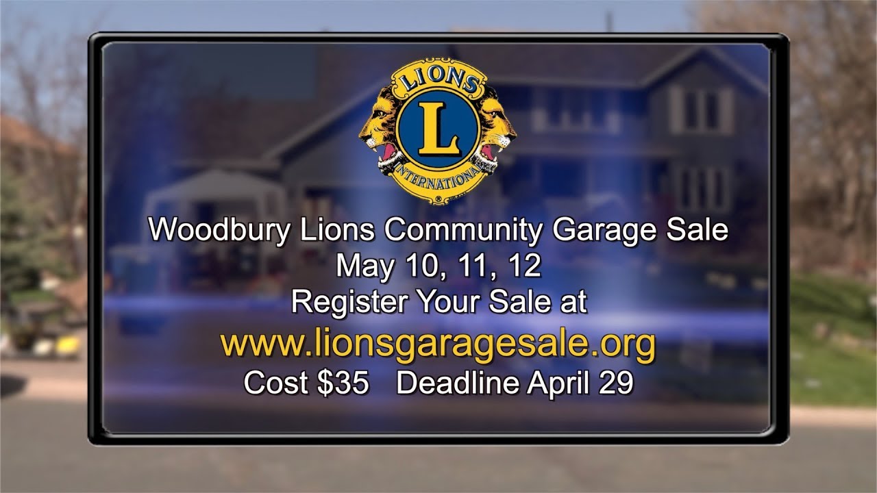 Woodbury Lions Garage Sale 2018 - YouTube