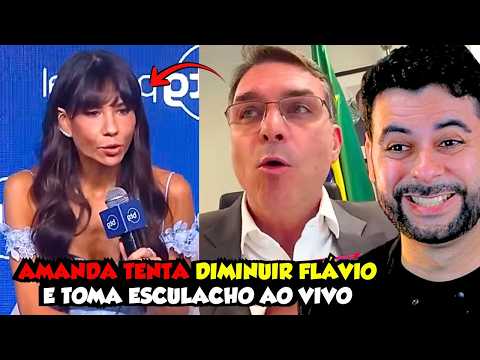 AMANDA TENTA ZOAR COM A CARA DO FLÁVIO E TOMA ESCULACHO AO VIVO