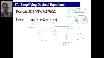 Saxon Math - Algebra 1: 3rd Edition, Lesson 27 - Distributive Property, Decimal Equations