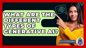 What Are The Different Types Of Generative AI? - Next LVL Programming