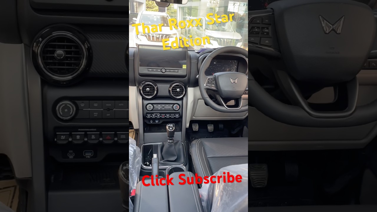 Mahindra Thar Roxx star edition features shorts |