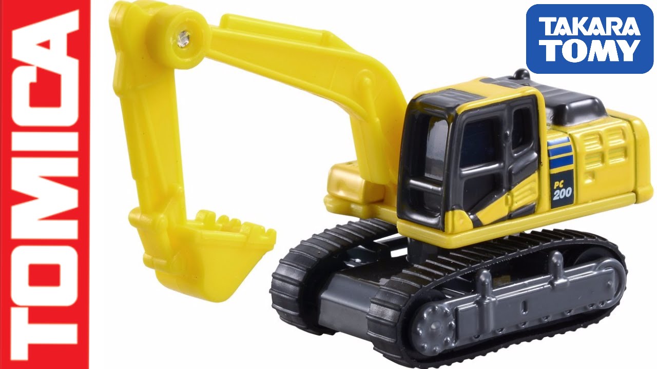 Unboxing excavator toy video for kids Tomica Komatsu Excavator