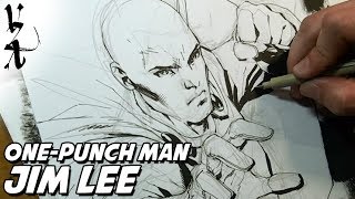 One-punch man drawn live during jim lee's twitch stream. who ever
thought we'd one day see lee drawing video game and anime characters?
what a time to be...