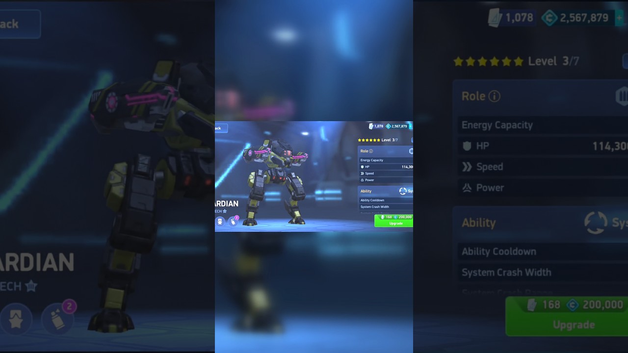 UPGRADING MY GUARDIAN TO 6 STAR LVL 4 ON THE WAY TO MAX 😍😍😍😍 || MECH ARENA MECH UPGRADE