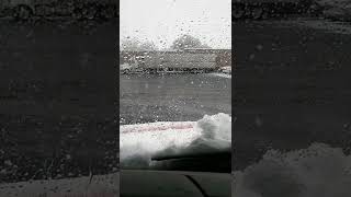 Waking Up To snow kanab utah us89 trucking blizzard