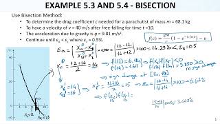 Famous Numerical Methods Lec15 Ch05 Roots of Equations4 Bracketing Method1 - Bisection Method Example Profile