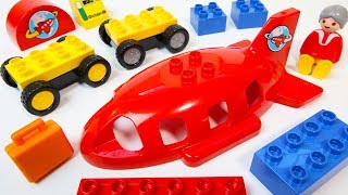 Building Blocks Toys for Children Airplane and Airport Vehicles