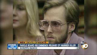 Parole board recommends release of hammer killer