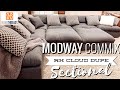 We got a RH Cloud Couch Dupe | Modway Commix Down Sectional Review | The Home Life 🏠