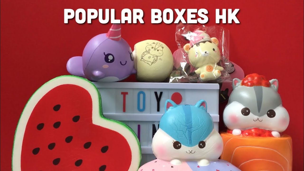 Poli, Roxie the Whale and Yummiibear Squishies from Popular Boxes HK Toy Tiny YouTube