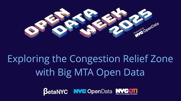 Exploring the Congestion Relief Zone with Big MTA Open Data