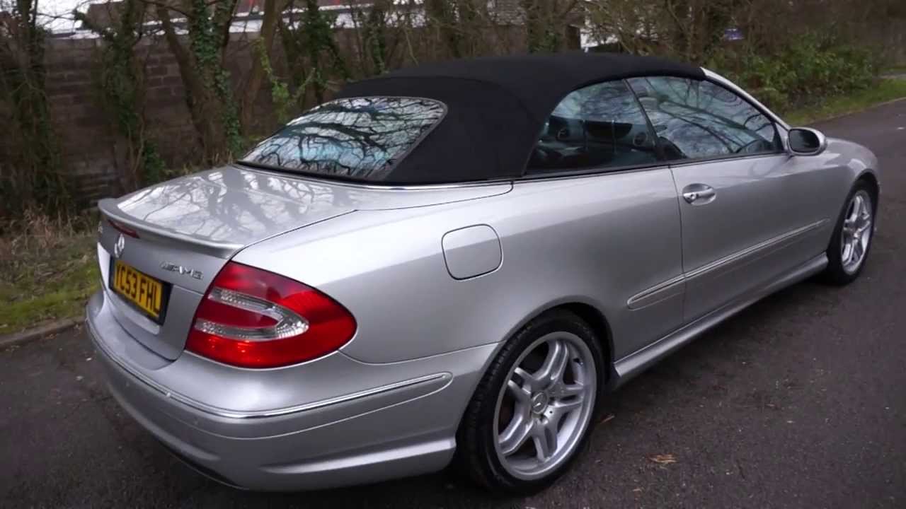 2003(53) MERCEDES CLK55 AMG 5.4 V8 CONVERTIBLE SILVER AUTOMATIC MERCLAND NUNEATON