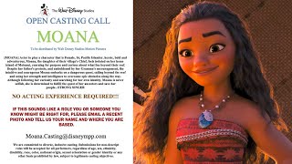 Moana Live-Action Remake | Open casting call for the role of Moana, Director and 2025 Release Date