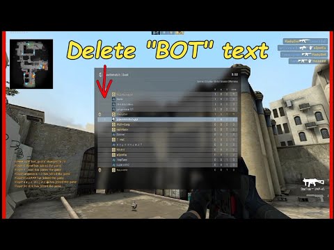 CS Source Offensive - How to delete "BOT" text on scoreboard and edit bot names