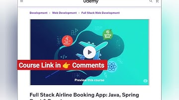 Full Stack Airline Booking App: Java, Spring Boot & React