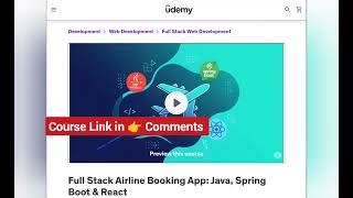 Full Stack Airline Booking App: Java, Spring Boot & React