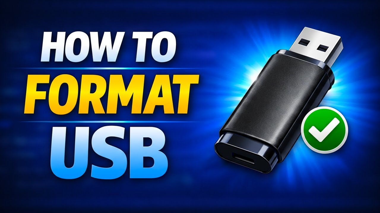 How to Format a USB Drive in Windows (Step-by-Step for Beginners) - YouTube