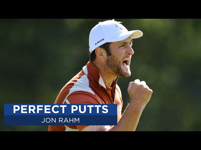 Jon Rahm Holing Putts at the Ryder Cup
