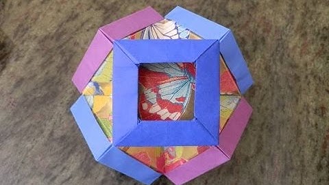 How to make an origami Gyldne Rammer Cuboctahedron designed by Martin Sejer Andersen