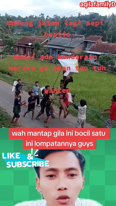 ngeri sekumpulan bocil, berdiri ditengah jalanraya kejar layangan putus‼️#shorts #layangan #reaction