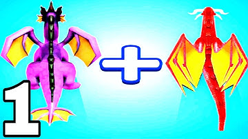 Merge Battle 3D : Dragon Fight - Walkthrough Part 1 Levels 1-20 - Android ios Gameplay