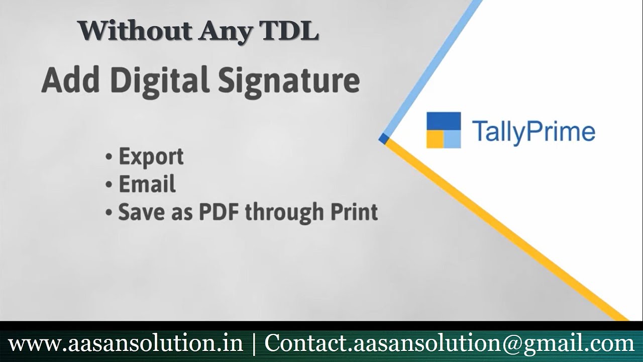 Add Digital Signature On PDF Documents Like Invoice Report In