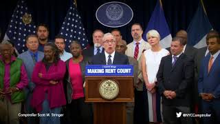 Comptroller Stringer's Proposal: Make Rent Count