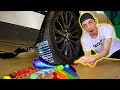 CRUSHING Squishy & Crunchy Things with my CAR! **oddly satisfying**