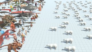 200 Polar Bears vs ALL TEAMS ARBS Animal Revolt Battle Simulator screenshot 2
