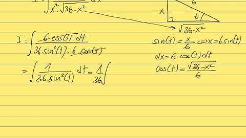Intégration par substitution trigonométrique