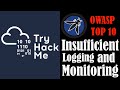 TryHackMe OWASP Top 10 - Day 10 Insufficient logging and monitoring | TryHackMe | OWASP TOP 10