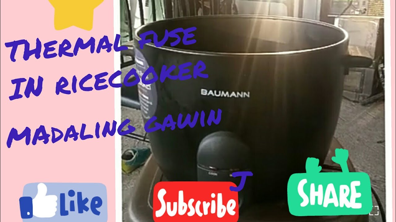 HOW TO FIX THERMAL FUSE SA RICE COOKER...MADALI LANG - YouTube