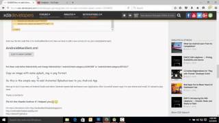 How to add Animated Splash Screen to your New Android app using Android Studio