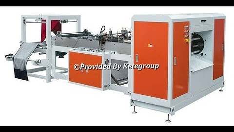 Double Folding Garbage Bag Making Machine