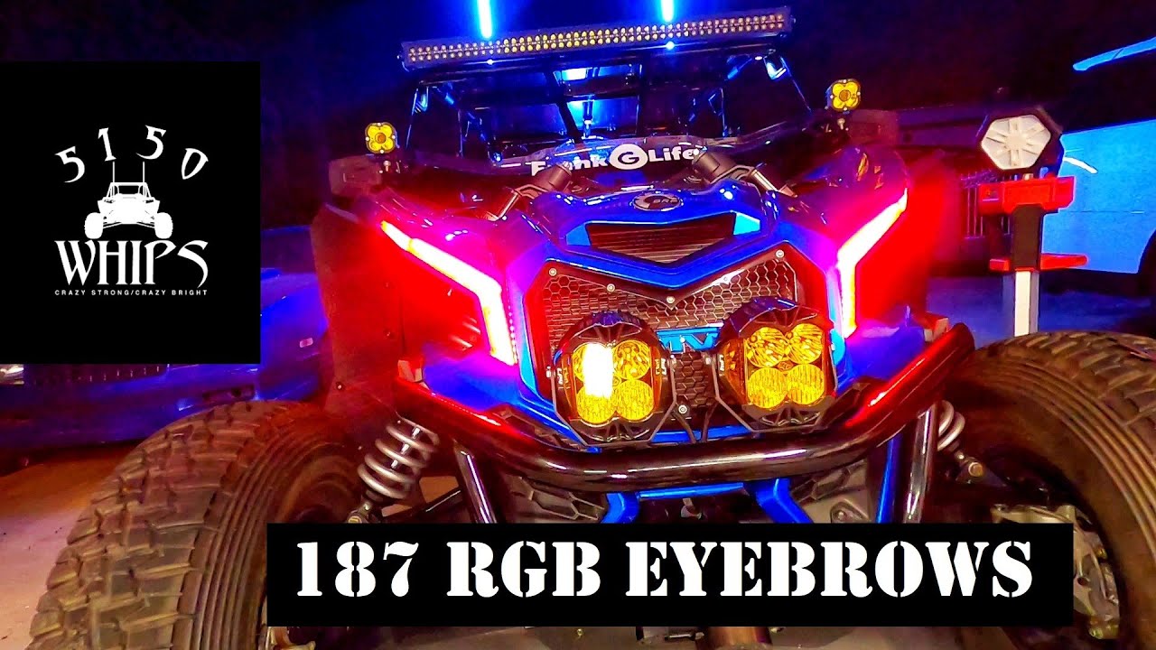 Can Am X3 Eye Brows - 187 Style with Control Harness main image 1