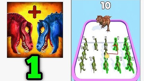 Merge Master Dinosaur 🦖 Monster 💥 All Levels Part 1 Gameplay Walkthrough
