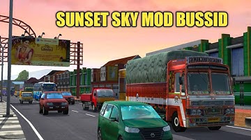 Sunset sky mod for bussid V3.6.1