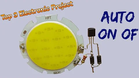 Top 3 Electronic Projects Using Bc547 Relay LDR Resistor Battery Led & More Electronic Components