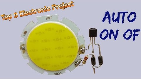 Top 3 Electronic Projects Using Bc547 Relay LDR Resistor Battery Led & More Electronic Components