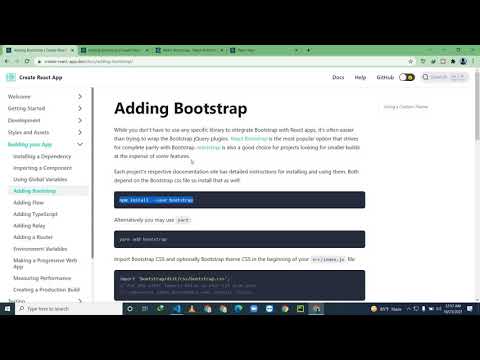 How to Install and Use Bootstrap  in React JS Project in Bangla in 2021