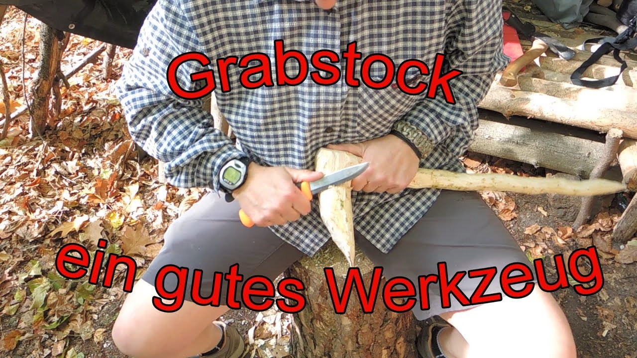 Grabstock - Herstellung eines Werkzeuges - YouTube