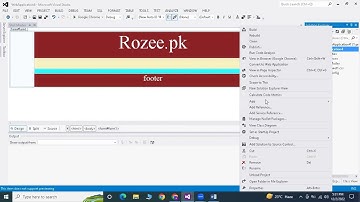 Create Master page for Web Part-1 | ASP. Net