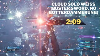 FF7 Remake Cloud Solo Weiss 2:09 (Buster Sword, No Gotterdammerung)