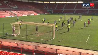 England U21 Training Match - 28-02-12 England V Belgium