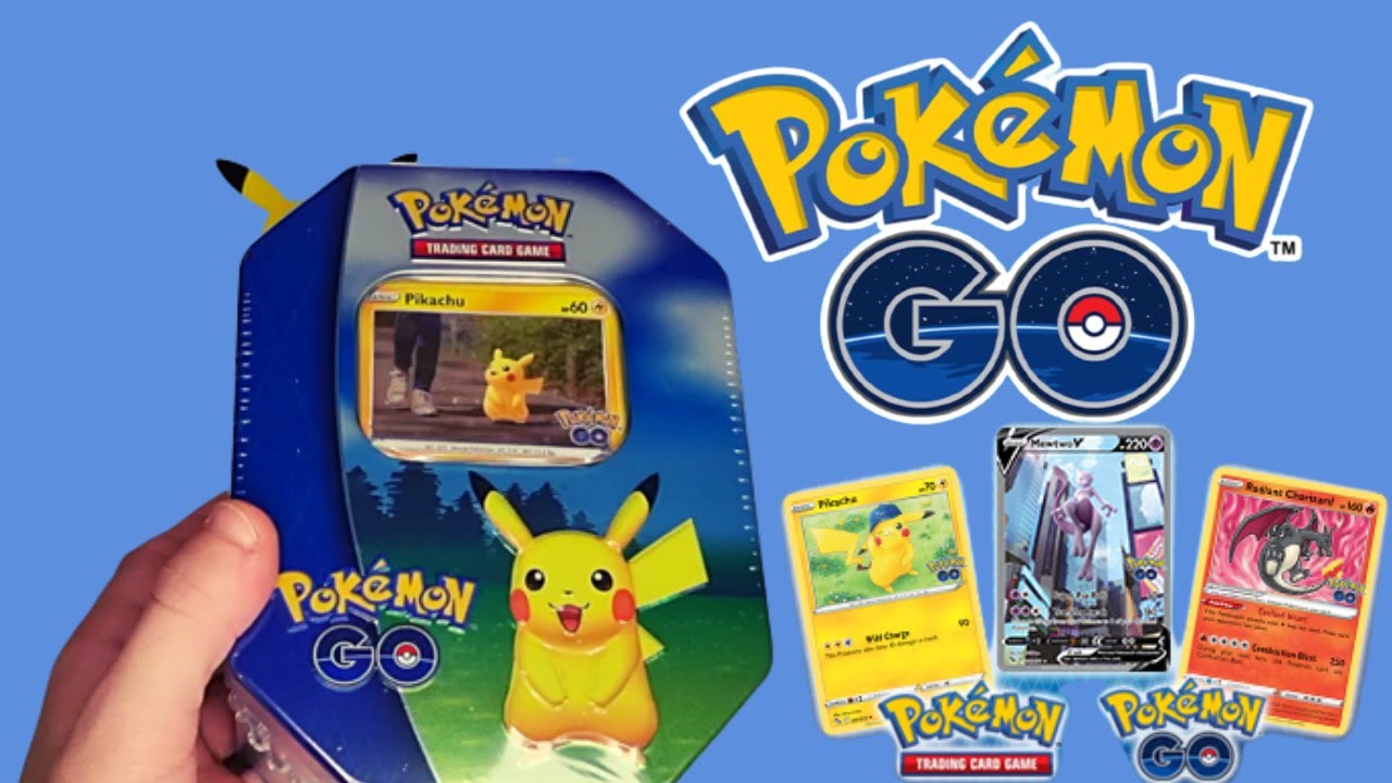 Pikachu TIN Never Disappoints! Opening NEW Pokemon Go Cards! YouTube