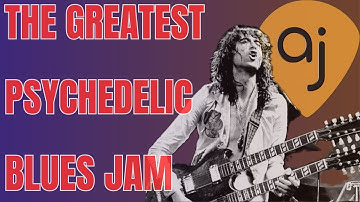 The Greatest Psychedelic Blues | Guitar Jam Track (C Minor - 120 BPM)